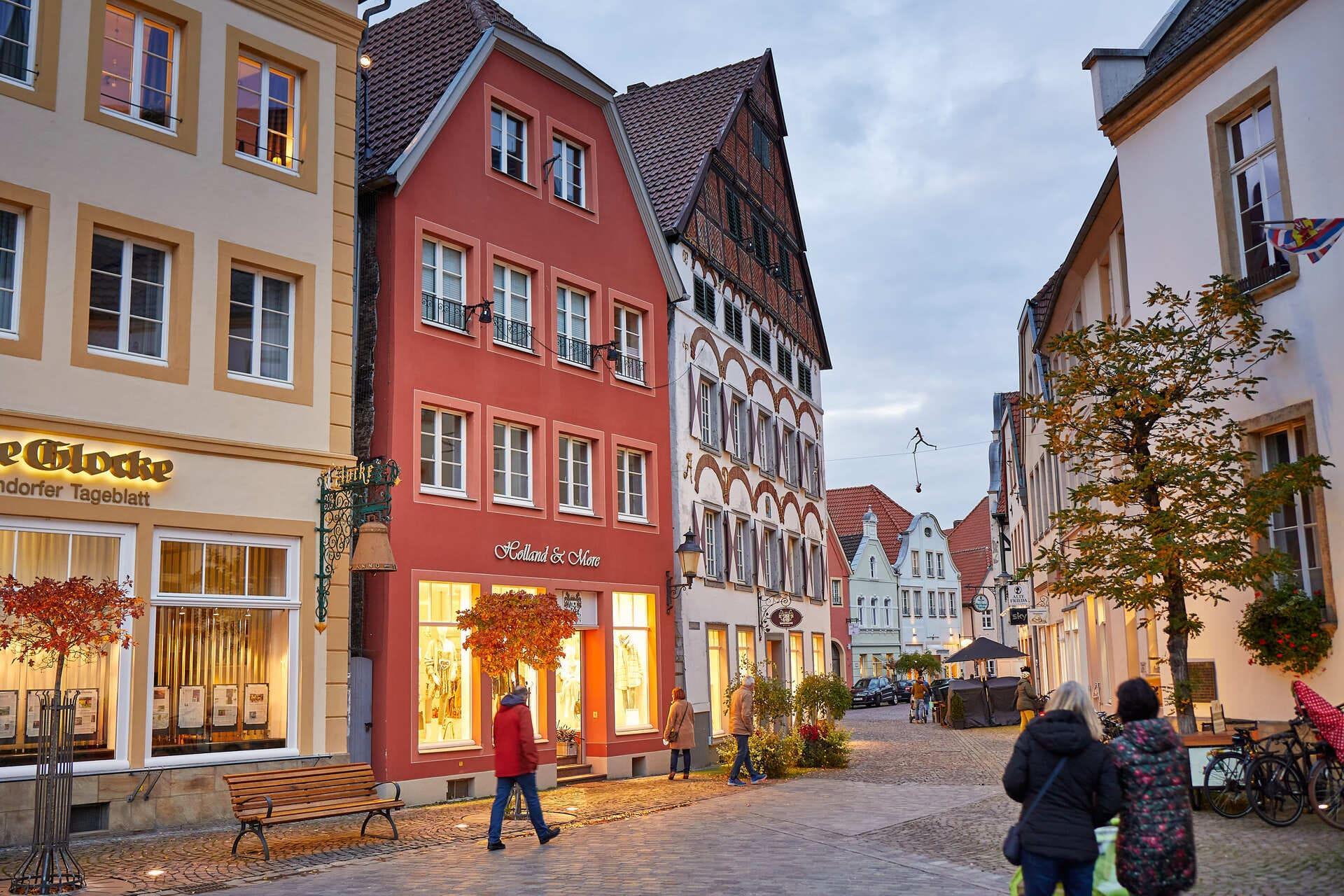 Blick auf die Touristinformation in Warendorf