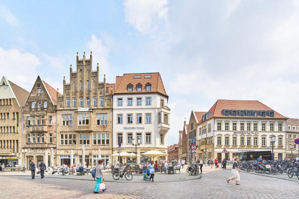Blick auf den Prinzipalmarkt in Münster