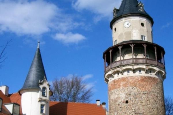 Der Turm von Schloss Wiesenburg, Foto: TMB-Fotoarchiv/Wieck