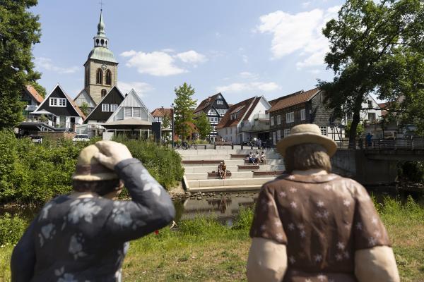 Europaradweg R1_D3 / Thomas Koy Rheda, Blick auf St. Aegidius Kirche