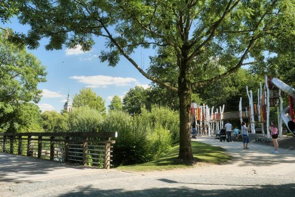 Flora Westfalica GmbH Rheda-Wiedenbrück Klettergerüst am Emssee in Wiedenbrück